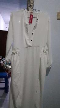 Product Review of RATI - Cika Maxi Gamis Lebaran Dress Wanita Dewasa Muslim Simple Mewah Polos Ld 110 Crinkle Bisa Cod By Hijab Solo Remaja Airflow Syari from s**i 1