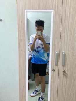 Product Review of Áo Cầu Lông, Bóng Bàn, Bóng Chuyền,... 2025 thoáng khí, co giãn Unisex Sport Chạy Bộ Nam Top A673 from H**️ 0