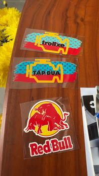 Product Review of Tem dán sticker logo Trollxe Redbull Thầy Cụt mê xe Nhãn Dán tập đua from N**c T**n 0