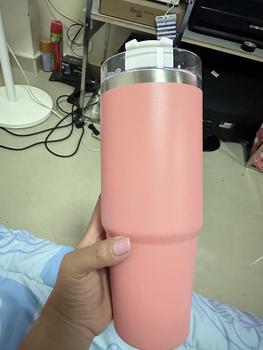 Product Review of แก้วเก็บอณุหภูมิ  เก็บความเย็น-ร้อน สีสันสดใส  30oz/890ml วางซ้อนกันเพื่อรั่ว ไล่โทนสี ขวดสุญญากาศ from S**y 0