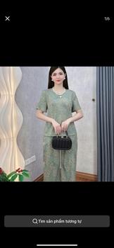 Product Review of Đồ bộ trung niên, Đồ bộ mặc nhà B55 Loudra shop (jolle) Đồ bộ cho mẹ, bà quần dài áo cộc chất lụa MANGO mềm mịn thoáng mát, thấm hút mồ hôi from h**g x**h 0