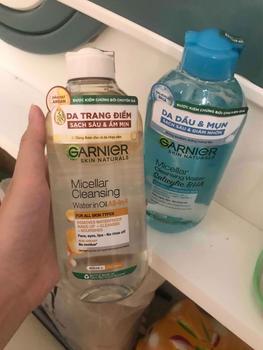 Product Review of [Exclusive] Bộ đôi nước tẩy trang sáng - tối Garnier dành cho Da Dầu M.ụn 400mlx2 from N** b**🐥 1