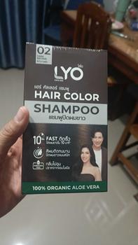 Product Review of LYO HAIR COLOR SHAMPOO แชมพูปิดปังขาว 4 เฉดสี 30 มล. แบบยกกล่อง 6 ซอง สีผม from n** ค**ว 1