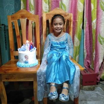 Product Review of Girl Princess Dress for Elsa Costumes Snow Queen 3-10Y Kids Birthday Party Fancy Disguise Children Halloween Cosplay Clothes from M**💖 0