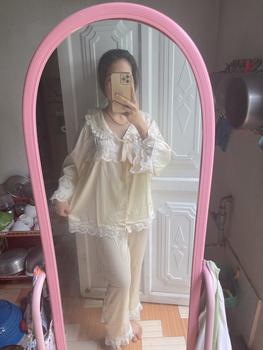 Product Review of [Form Rộng Áo Tay Lửng] Bộ Pijama Nữ Thiết Kế Tiểu Thư 3, Chất Liệu Lụa Xước Voi Gồm 3 Màu Đen, Hồng, Trắng Kem - PIJAMA HĐ Nhung Nho Màu Hồng from D**n 0