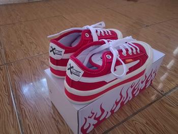 Product Review of (Spesial Kemerdekaan) Sepatu Pria Wanita028 XternalStepSure Mitterns Storm Merah Putih Low Canvas Kasual Casual Shoes Sneakers from j**n p**e ** 1