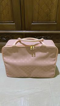 Product Review of DEVILA LUXURY NUDE PINK BOXES WATERPROOF TRAVEL BAG MEDIUM SIZE - Tas Koper Motif Kotak Mewah Murah Perempuan Mudik from I** H**n 0