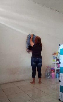 Product Review of Legging 7/8 ripped jeans/Legging fhashio/legging wanita Celana Nyaman from H**5 2