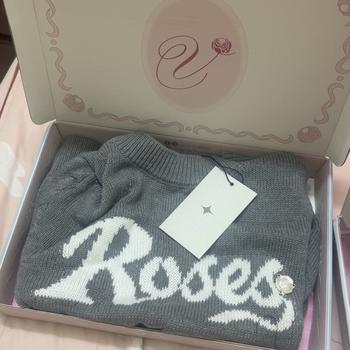 Product Review of [VEO'S ] Roses Top - Áo Len Montoghi Nữ Mùa Hè Thiết Kế Ngắn Tay Form Ôm Mỏng Nhẹ Màu Xám, Xanh, Vàng, Hồng Đính Khuy Hoa Hồng Đi Làm Đi Chơi Veo's from T**🥐 0