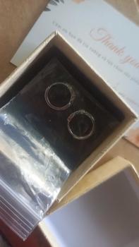 Product Review of Bông tai tròn nơ đá, khuyên tai nơ đá tròn bấm from L**️ 2