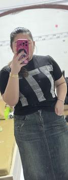 Product Review of [Bigsize 60 - 90kg] Áo Thun Nữ Babytee Đính Đá, Chất Thun Borip from T**g T**💋 0