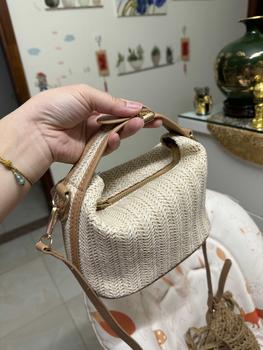 Product Review of Túi Cói Đeo Chéo Thời Trang Hè, Túi Xách Nữ Phong Cách Retro Cực Xinh TC64 from M**m 0