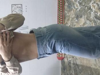 Product Review of M4 - GuZ Club - Quần Jeans dài Wash cạp cao ống rộng tôn dáng form unisex nam nữ có túi Mensswear Menswear Pants from R**n 0