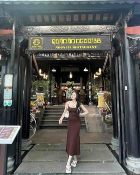 Product Review of D08 - ĐẦM 2S ĐUÔI CÁ THUN LỤA Nữ Dress from H**i L**h B**👄 3