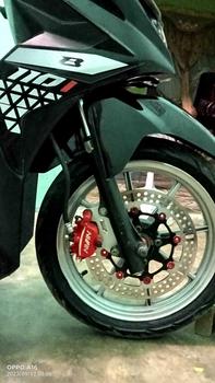 Product Review of Breket Kaliper Rcb Nissin Samurai 2P Supra X Supra Fit Karisma Revo Cs1 Supra X 125 260 300mm from S**t ** 0