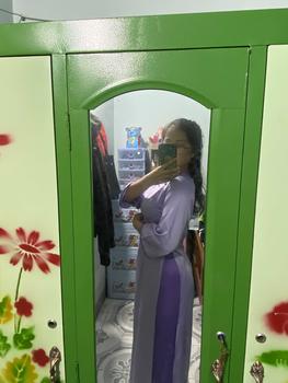 Product Review of Áo Dài Tây Thi Cổ Tròn Phối Viền Cổ Tay Có Cúc Xinh Xỉu, Phù Hợp Cho Chị Em Đi Chơi, Đám Hỏi, Đi Dạy - CiCi Thùy Clothing Nữ from B**🖤 1