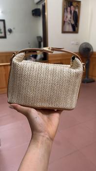 Product Review of Túi Cói Đeo Chéo Thời Trang Hè, Túi Xách Nữ Phong Cách Retro Cực Xinh TC64 from V**🍀 2
