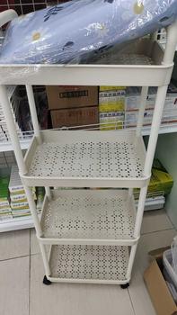 Product Review of รถเข็นเก็บของในห้องครัว ชั้นวางอเนกประสงค์ ชั้นวางของพร้อมล้อเลื่อน+ที่จับ รุ่น 2457 from N**♾ 0