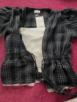 Product Review of [Mở bán] Puffy Love Babydoll - Áo Thiết Kế Babydoll Caro Tay Phồng Dáng Xoè che khuyết điểm from T**i 0