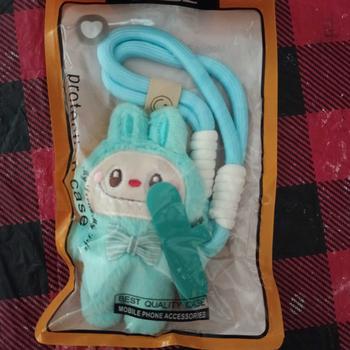 Product Review of Cute Plush Doll Purple Blue Pink Green Brown Labubu Pendant Adjustable Mobile Phone Chain Anti Loss Lanyard Cartoon Phone Straps for Mobile Phone Decoration Accessories Smartphone Cellphone from a**9 1