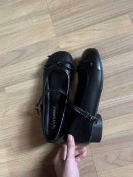 Product Review of Giày Nữ Đế Cao Mũi Tròn 3p Da Mềm Buộc Nơ Điểm Nhấn Gót 3-5cm - Shoes from K** A** 3