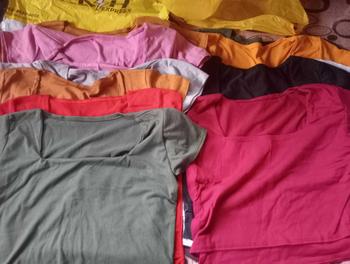 Product Review of Xx Square Double Layer Lining Crop top for Small size Body Frame Slim Fitting Cotton Spandex Fabric Basic Casual  Womenswear Comfortable Everyday Short Bottoms Petite Style Lady Summer Clothing  blouses & shirts Piece Lingerie Minimalist from 💕**💕 0