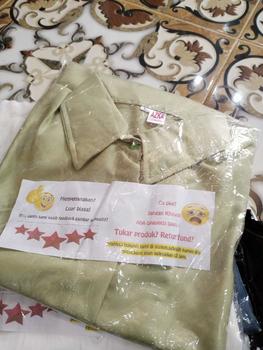 Product Review of Atasan Kemeja Wanita Polos Lengan Panjang Honey Shakila Twill Oversize Dewasa Cewek Hitam Baju Casual from y** l**, l**a 2