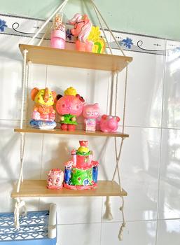 Product Review of Kệ gỗ treo tường đa năng Decor Phòng, kệ Đựng Sách treo dây thừng hoàng kim,kệ Trưng Bày sách Tặng dây thừng + đinh treo, Kích thước: 38x 13cm (Dài x Rộng) Kệ Sách kego  decor from S**g ** 0