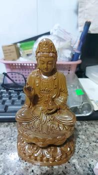 Product Review of Tượng Quan Thế Âm Bồ Tát Gỗ Bách Xanh Cao 15cm Mùi Hương Thơm from đ** v**g 3** 1