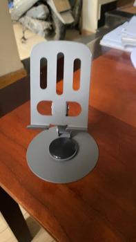 Product Review of Giá Đỡ Điện Thoại Di Động, Cất Toàn Kim Loại, Để Bàn, Nâng Và Xoay, Đa Năng, Gấp Trực Tiếp, Cầm Tay, Thích Hợp Cho Máy Tính Bảng Và Điện Thoại Di Động, Với Kệ Nhiệt Rỗng Bằng Kim Loại Thông Dụng Titan Phone from L**y 0