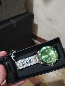 Product Review of CHAXIGO Men's Watch Luminous Waterproof Role Green Ghost Element Watch Business Fashion Quartz Men Watch Relo Stainless Steel Watch For Male KG130 from _**h o** I** 1