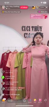 Product Review of Áo Dài Tây Thi Cổ Tròn Phối Viền Cổ Tay Có Cúc Xinh Xỉu, Phù Hợp Cho Chị Em Đi Chơi, Đám Hỏi, Đi Dạy - CiCi Thùy Clothing Nữ from Đ** g** h** d**g 0