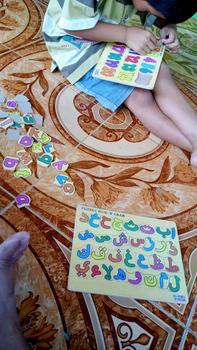 Product Review of Mainan Edukasi Anak Paket Puzzle Kayu Isi 4 Huruf Hijaiyah Arab Huruf Besar Kecil Angka 0-20 from M**a G**i 0