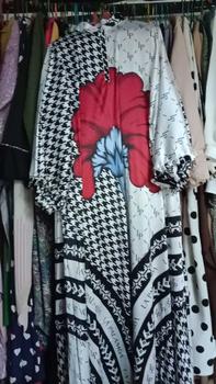 Product Review of Jeine Series (free scarf) silk digital printing Sutra by La palamba Gamis Karet Muslim Satin Pesta Dress from b**a 0