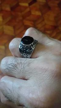 Product Review of Ring Punk Oval Shape Rhinestone Inlaid Punk Classic Ring for Party from m**c 1