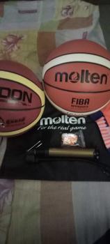 Product Review of GG7X Original Molten Basketball Size 7 PU Leather with Free Pump Needle Net, socks, Indoor or outdoor ball from G**I P**O 0