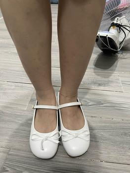 Product Review of Giày Nữ Đế Cao Mũi Tròn 3p Da Mềm Buộc Nơ Điểm Nhấn Gót 3-5cm - Shoes from T**g 2