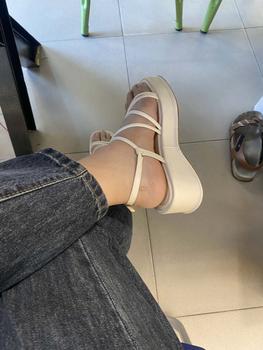 Product Review of EROSSKA - Giày sandal nữ đế xuồng dây quai mảnh cao 6cm màu nude - SB014 from H**p 2