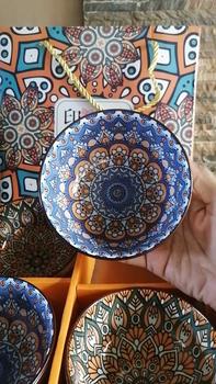 Product Review of 4pcs Ceramic Handicraft Bowl Set Kitchen Dinnerware Plate Gift Souvenir Oven Tableware from _**D 2