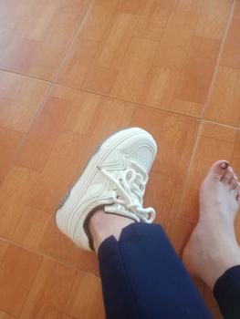 Product Review of Giày Thể Thao Sneaker Ulzzang Đế Dày Da Mềm Dây Bản To Phong Cách Hàn Quốc - GS21 Shoes Nữ from 🍀**8 0