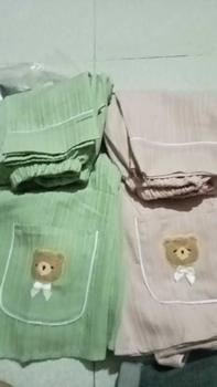 Product Review of Bộ Ngủ Đồ Bộ Pyjama Cổ Vets Quần Dài Aó Hai Túi Gấu Vải Đũi Gân Mềm Nhẹ from n** c** b** t** đ** t**😕 0