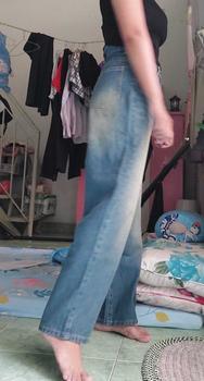 Product Review of ( NẤM LÙN 38 - 69 KG )QUẦN JEAN SUÔNG NỮ LƯNG CAO WASH THỜI TRANG,CHẤT JEAN DÀY MỀM MS 201 from M** Z** 1