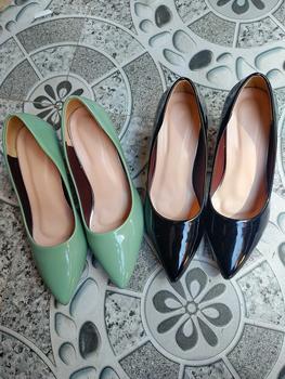 Product Review of Giày Cao Gót Nữ MŨI trơn Giày búp bê mũi nhọn nữ tính cao 5p và 7p - size 35 - size 40 mã Cotron Shoes from 🍄**🍄 1