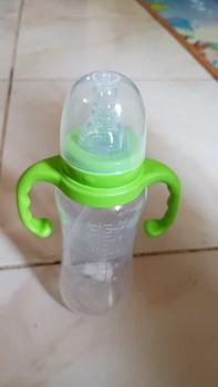 Product Review of 240ML Newborn Baby Drinking Water Drinking Milk Bottle Pacifier Safe and Hygienic Food Grade Baby Feeding Bottle with Handle Anti-scald High Quality Durable Blue/Green/Pink Baby Feeding Bottle from D**e 0