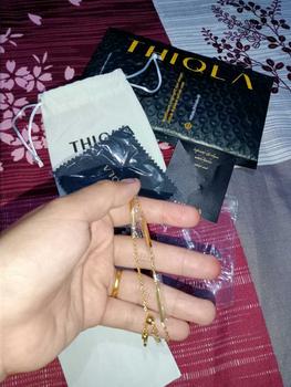 Product Review of THIQLA - Gelang Serut Wanita FASL - Gelang Kecil Tipis Mirip Gelang Emas Model 2025 - Gelang Aurel Mirip Gelang Titanium Wanita Anti Karat from ** 3