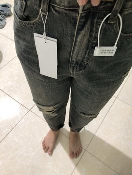 Product Review of YURI JEANS - (Vải QCCao Cấp) Quần Jeans Baggy Màu Dơ Bụi Rách Gối Chất Mền Mịn Dài94cm Nữ Pants from H**g H**g ** 3