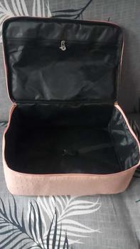 Product Review of DEVILA LUXURY NUDE PINK BOXES WATERPROOF TRAVEL BAG MEDIUM SIZE - Tas Koper Motif Kotak Mewah Murah Perempuan Mudik from A**a 1