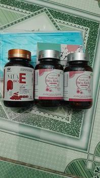 Product Review of -Combo 1 hộp Viên uống bổ sung nột tiết Vita E đỏ hoa anh thảo +2 hộp Trinh Nữ Điều Kinh. Giúp da sáng mịn cân bằng nội tiết, điều hoà kinh nguyệt, hỗ trợ tốt thả bebe(tặng 1 chai Ddvs Lady care  150ml) from T**c P**m 1