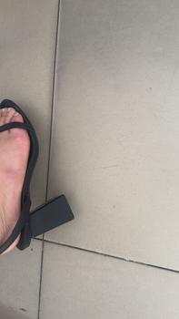 Product Review of [Form nhỏ tăng size] Giày Sandal Gót Vuông 7P Quai Ngang Dây Mảnh HADU M7119 Da Vân Cao Cấp, Bảo Hành 12T DéP Nữ Shoes from T**ỷ T**ỷ 0