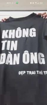 Product Review of Áo Phông Unisex (KHÔNG TIN ĐÀN ÔNG/ĐÀN BÀ) Hình In Nhũ Kim Tuyến - Chất Poly Mịn Form Rộng Thụng Siêu Hot Hit 2024 aothun  basic from n**i 1